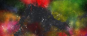 Preview wallpaper abstraction, watercolor, spots, colorful