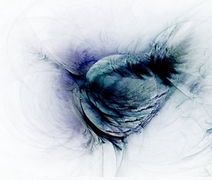 Preview wallpaper abstraction, white, blue, feathers