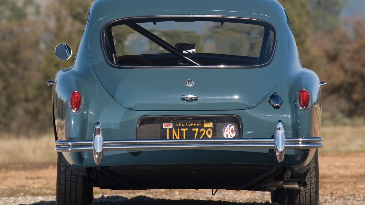 Wallpaper ac, aceca, 1954, blue, retro, back view, nature, car