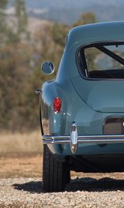 Preview wallpaper ac, aceca, 1954, blue, retro, back view, nature, car