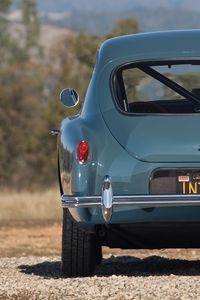 Preview wallpaper ac, aceca, 1954, blue, retro, back view, nature, car