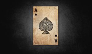 Preview wallpaper ace, card, paper, games, old