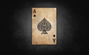 Preview wallpaper ace, card, paper, games, old