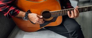 Preview wallpaper acoustic guitar, guitar, guitarist, music