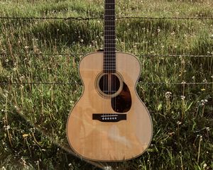 Preview wallpaper acoustic guitar, guitar, musical instrument, brown, nature