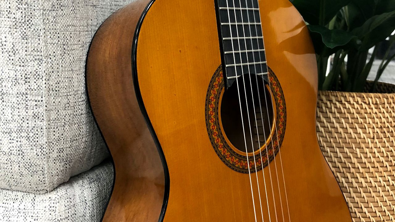 Wallpaper acoustic guitar, guitar, musical instrument, music