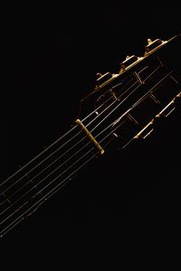 Preview wallpaper acoustic guitar, guitar, strings, music, darkness