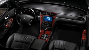 Preview wallpaper acura, 35rl, salon, interior, steering wheel, speedometer