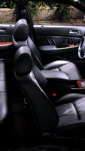 Preview wallpaper acura, 35rl, salon, interior, steering wheel, speedometer