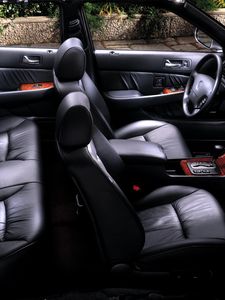 Preview wallpaper acura, 35rl, salon, interior, steering wheel, speedometer