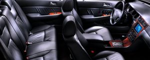 Preview wallpaper acura, 35rl, salon, interior, steering wheel, speedometer