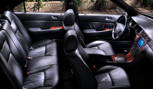 Preview wallpaper acura, 35rl, salon, interior, steering wheel, speedometer