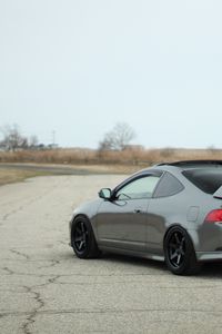 Preview wallpaper acura, car, gray, tuning, side view