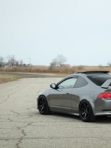 Preview wallpaper acura, car, gray, tuning, side view