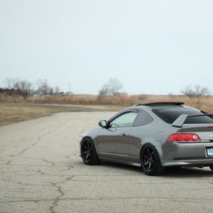 Preview wallpaper acura, car, gray, tuning, side view