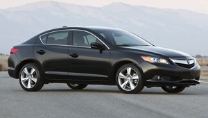 Preview wallpaper acura, ilx, black, sedan, style, side view, cars, nature