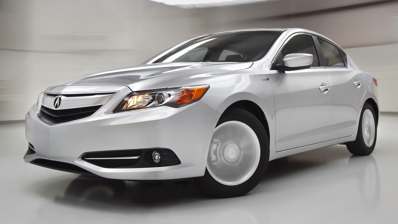 Wallpaper acura, ilx, hybrid, white, front bumper, style, cars, front view, speed