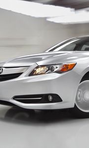 Preview wallpaper acura, ilx, hybrid, white, front bumper, style, cars, front view, speed