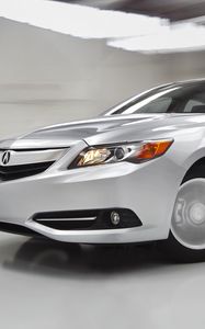 Preview wallpaper acura, ilx, hybrid, white, front bumper, style, cars, front view, speed