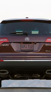 Preview wallpaper acura, mdx, burgundy, jeep, rear view, style, auto