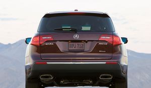 Preview wallpaper acura, mdx, burgundy, jeep, rear view, style, auto