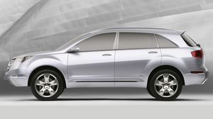 Preview wallpaper acura, mdx, concept, 2006, white, style, jeep, side view, car