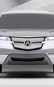 Preview wallpaper acura, mdx, concept, silver metallic, jeep, front view, style, auto