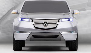 Preview wallpaper acura, mdx, concept, silver metallic, jeep, front view, style, auto