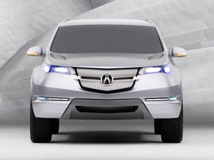 Preview wallpaper acura, mdx, concept, silver metallic, jeep, front view, style, auto