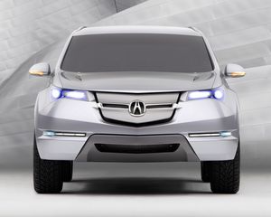 Preview wallpaper acura, mdx, concept, silver metallic, jeep, front view, style, auto