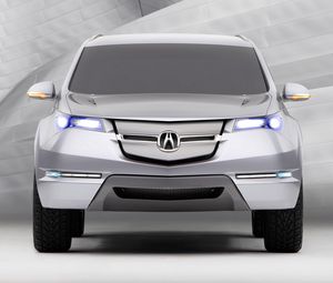 Preview wallpaper acura, mdx, concept, silver metallic, jeep, front view, style, auto