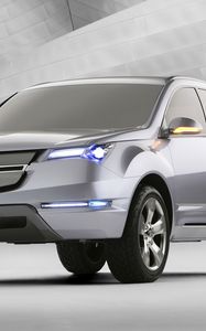 Preview wallpaper acura, mdx, concept, silver metallic, jeep, front view, style, auto