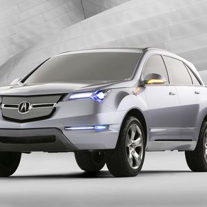 Preview wallpaper acura, mdx, concept, silver metallic, jeep, front view, style, auto