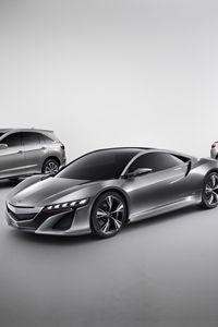 Preview wallpaper acura, metallic gray, side view, style, auto