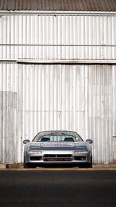 Preview wallpaper acura nsx, acura, car, gray, front view