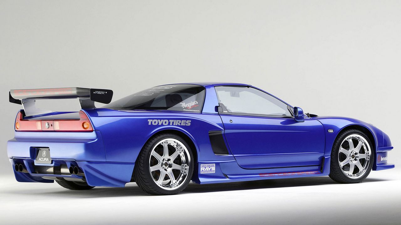 Wallpaper acura, nsx, blue, side view, sports, style
