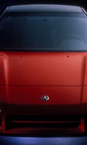 Preview wallpaper acura, nsx, red, sports, front view, tuning, neon, auto