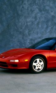 Preview wallpaper acura, nsx, red, sports, side view, auto, style