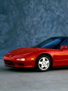 Preview wallpaper acura, nsx, red, sports, side view, auto, style