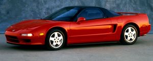 Preview wallpaper acura, nsx, red, sports, side view, auto, style