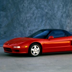 Preview wallpaper acura, nsx, red, sports, side view, auto, style