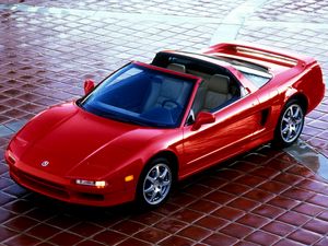 Preview wallpaper acura, nsx-t, red, top view, convertible, style, sports, cars