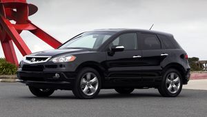 Preview wallpaper acura, rdx, black, side view, style, cars, sky, grass