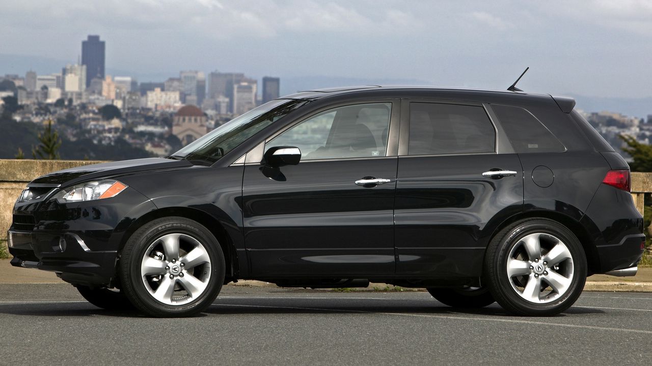 Wallpaper acura, rdx, black, jeep, side view, style, cars, sky, city