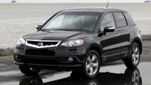 Preview wallpaper acura, rdx, black, front view, style, jeep, cars, asphalt, reflection, water