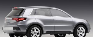 Preview wallpaper acura, rd-x, concept, silver metallic, side view, concept car, style, cars