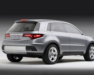 Preview wallpaper acura, rd-x, concept, 2005, gray metallic, rear view, style, auto