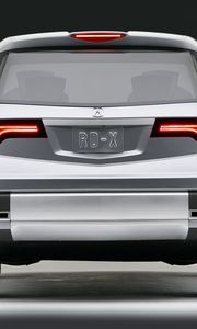 Preview wallpaper acura, rd-x, concept, 2005, metallic silver, rear view, car