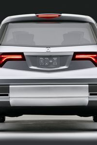 Preview wallpaper acura, rd-x, concept, 2005, metallic silver, rear view, car