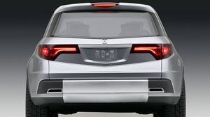 Preview wallpaper acura, rd-x, concept, 2005, metallic silver, rear view, car